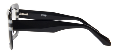 Afro Motif Women Eyeglasses: Chinasa - Black - SpecSMART Eye Clinic (Side View)